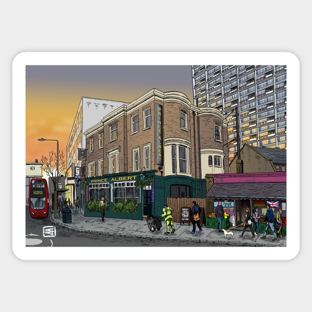 London Sunrise Sticker by matjackson